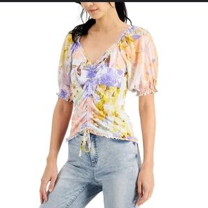 INC International Cincepts Floral Women's Top Size 2X